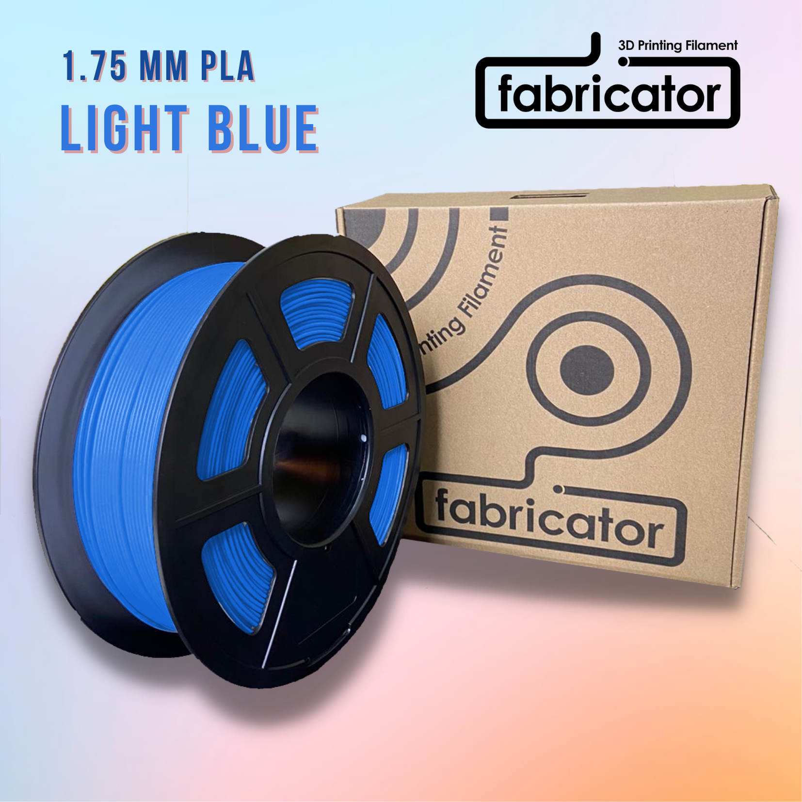 1KG 1.75mm Light Blue PLA Filament 