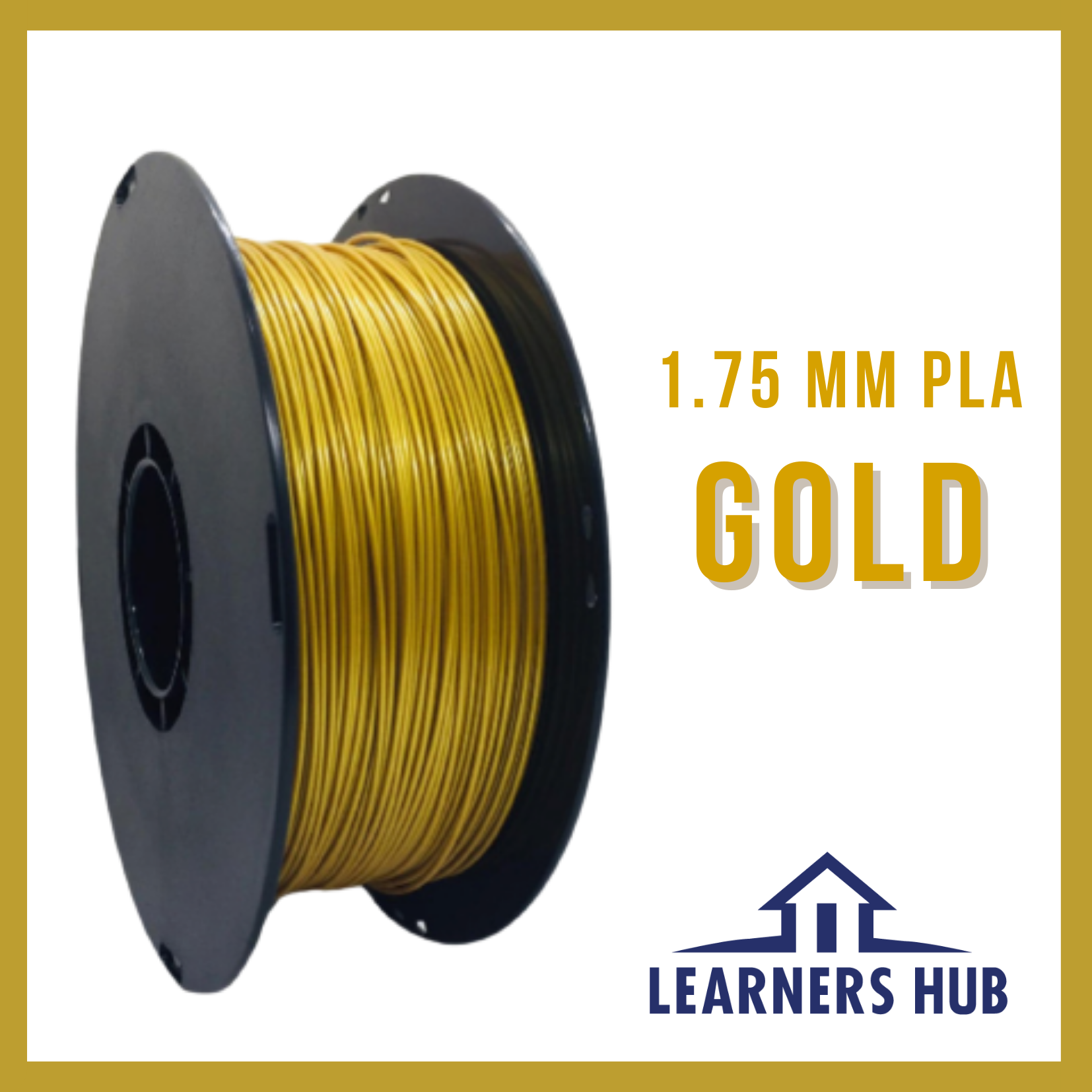 1KG 1.75mm Gold PLA Filament