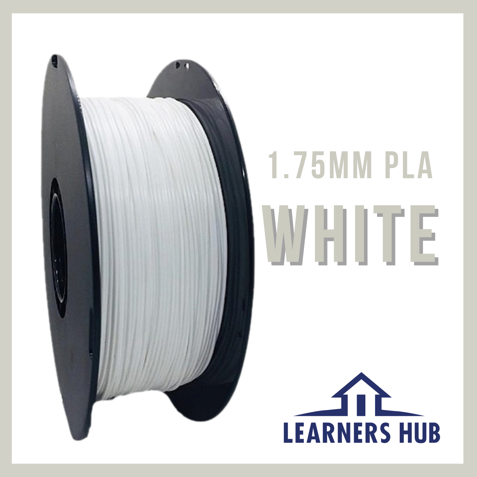 1KG 1.75mm White PLA Filament