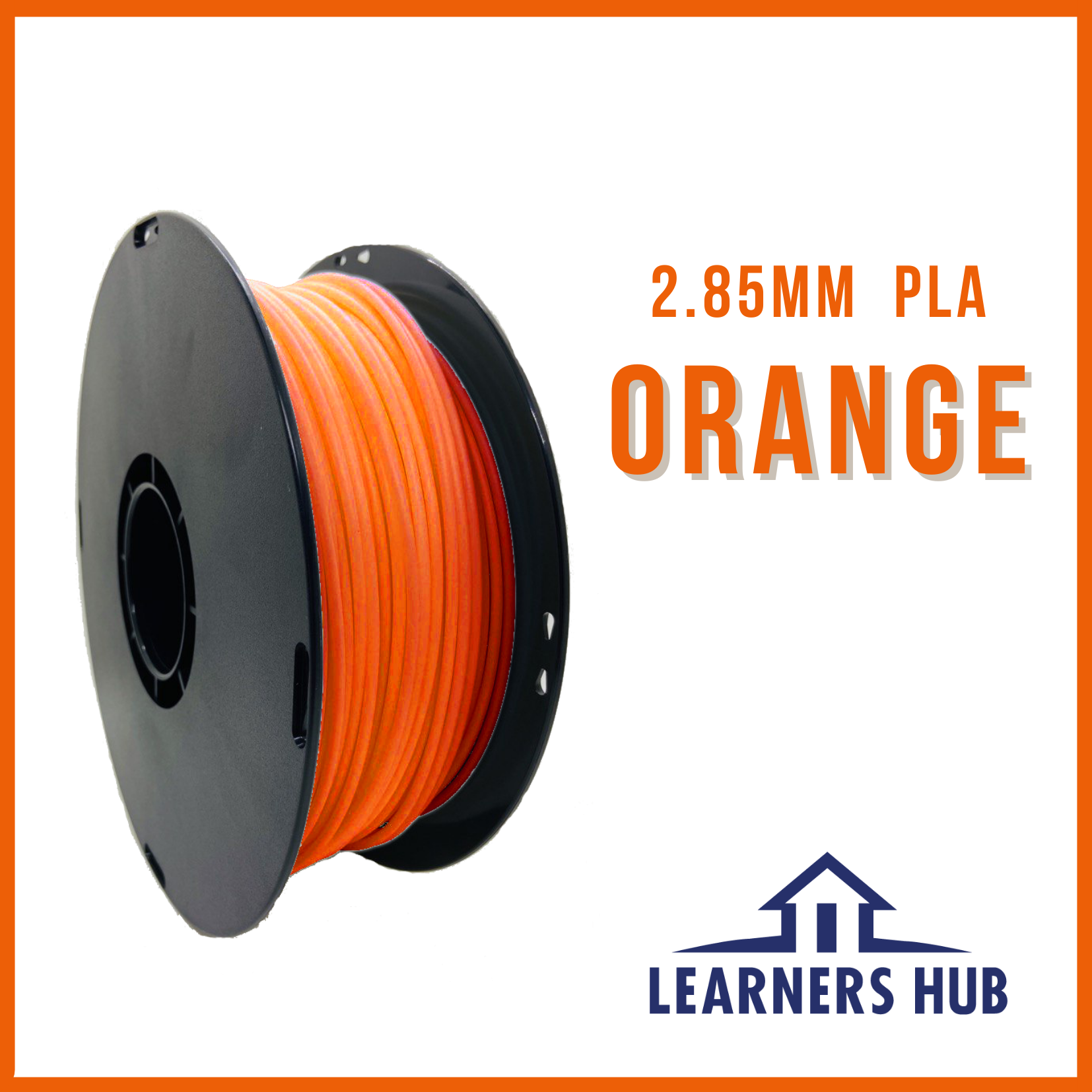 1KG 2.85mm Orange PLA Filament 
