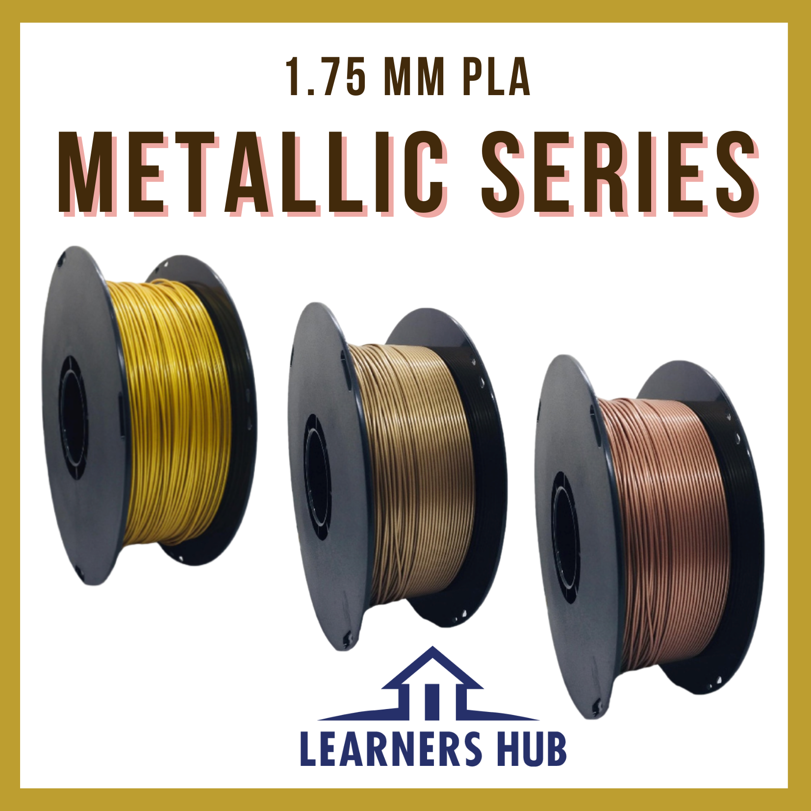 1KG 1.75mm Bronze PLA Filament