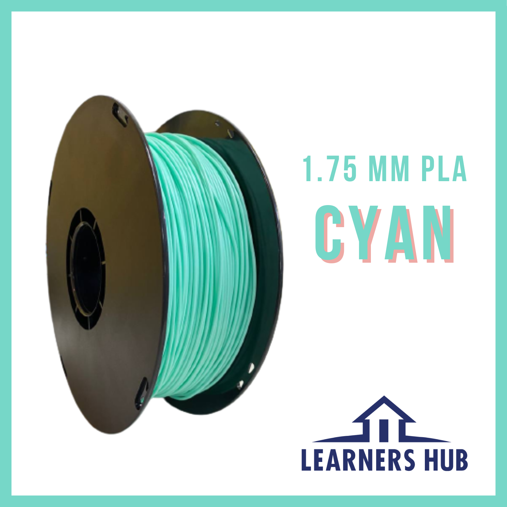 1KG 1.75mm Cyan PLA Filament