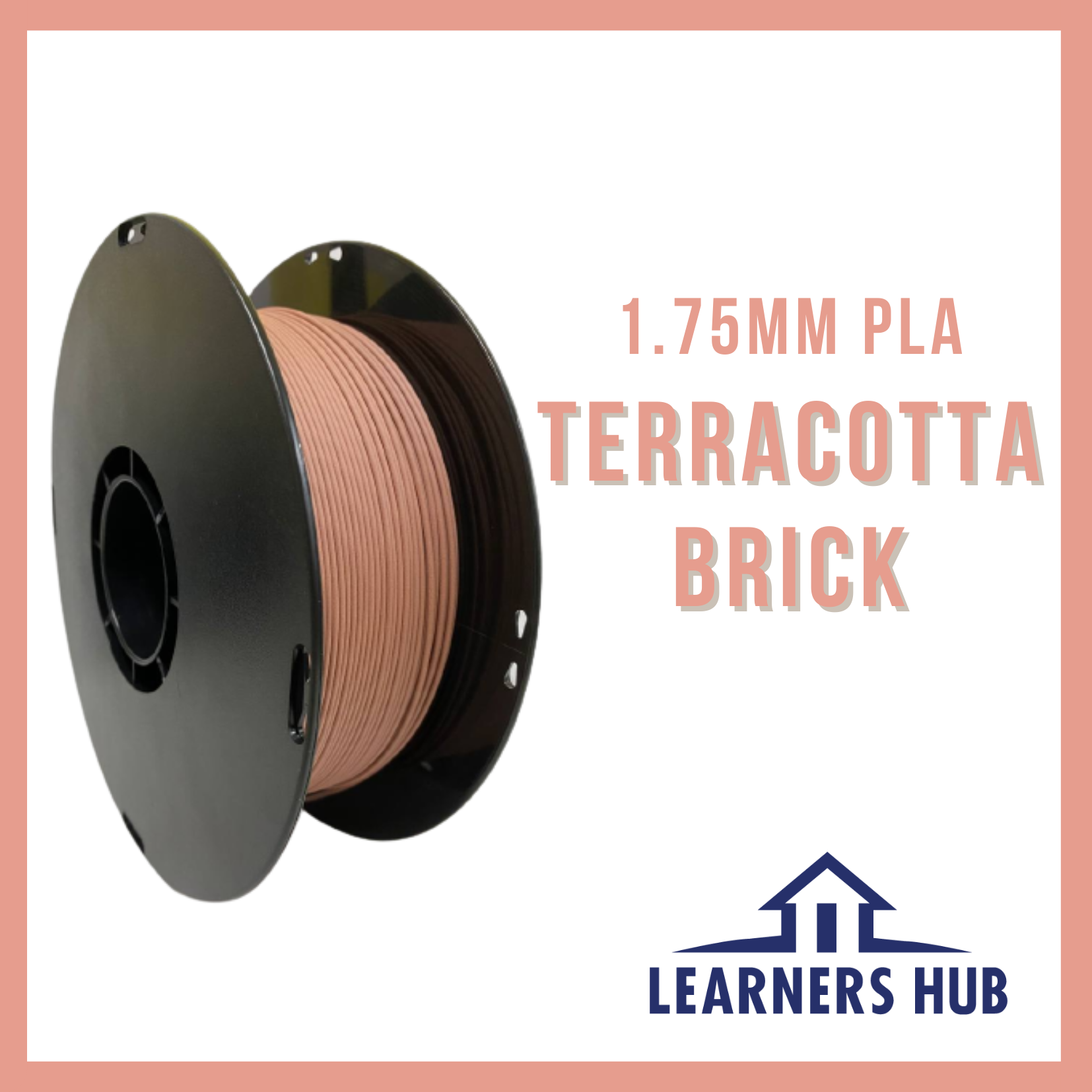 1KG 1.75mm Matt Terracotta PLA Filament